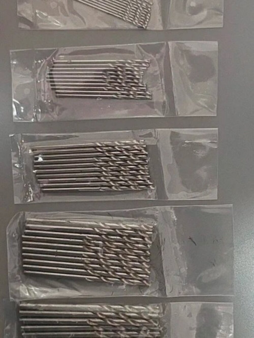 HSS Titanium Coated Twist Drill Bits Set Mini, Multiple Packs in Plastic Sleeves